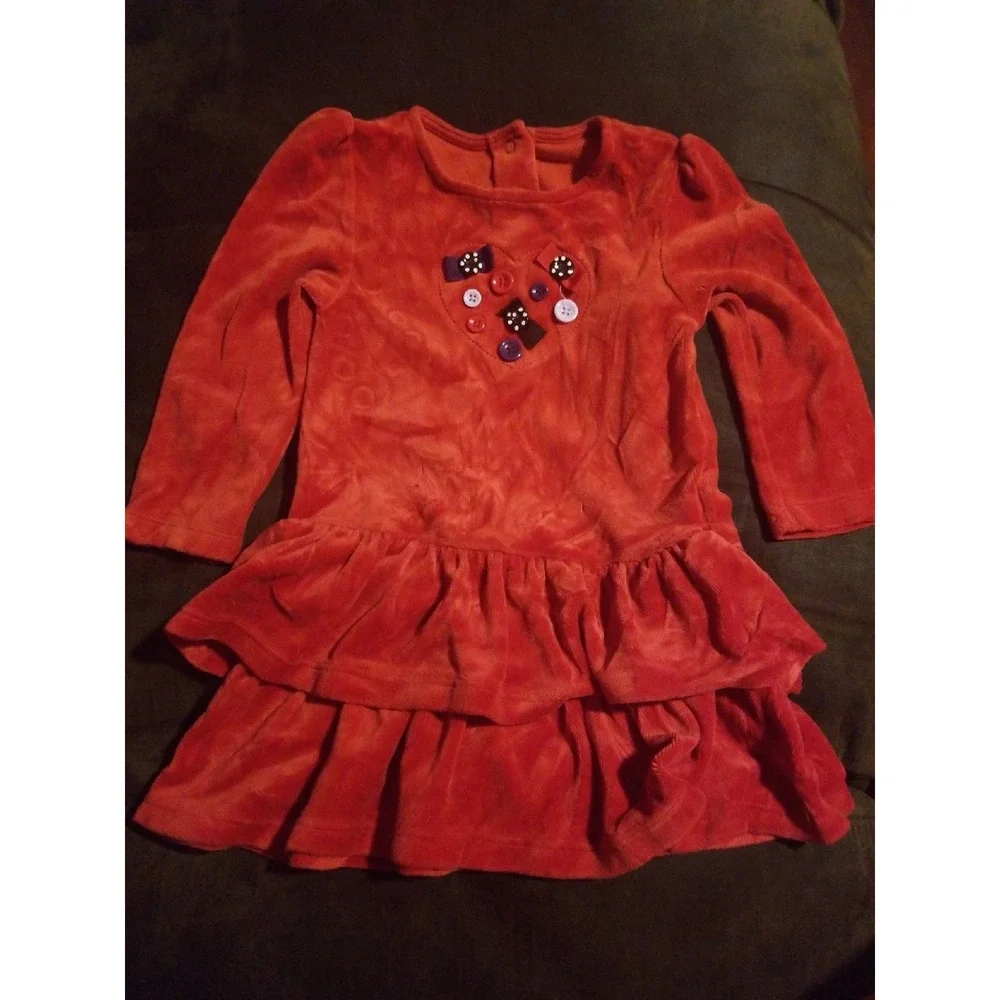 Gymboree winter penguin button‎ dress size 2t